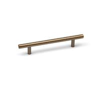 128mm Antique Brass Cabinet Handle Straight Bar Cupboard Door Drawer Pull T-Bar Wardrobe Furniture Replacement