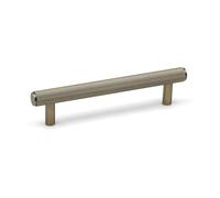 128mm Antique Brass Reeded Cabinet Handle Textured Cupboard Door Drawer Furniture Pull