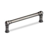 128mm Antique Pewter Cabinet Handle Kitchen Drawer Cupboard Industrial Pipe Pull