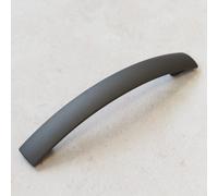 (128mm Bow Handle) Dark Grey Squared Handles & Knobs 16mm 128mm 160mm