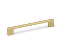 128mm Brushed Brass Slim Pull Handle for Kitchen Cabinet Cupboard Door Drawer Pull Wardrobe Bedroom Bathroom Furniture Replacement