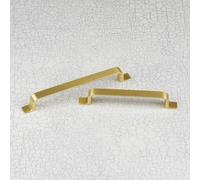 128mm Brushed Brass Strap Cabinet Handle Cupboard Door Drawer Pull