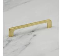 (128mm Handle) Brushed Brass Kitchen Bar Handles Gold 4 Sizes