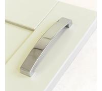 128mm Polished Chrome Curved Bow Handle for Kitchen Cabinets | Bedroom | Bathroom | Furniture | 3 Sizes