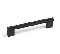 128mm Matt Black Knurled Textured Kitchen Cabinet Handle | Cupboard Door Drawer Pull Wardrobe Furniture Replacement