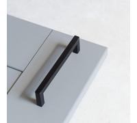 128mm Matt Black Square Frame Handle