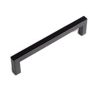 128mm Matt Black Square Frame Handle for Kitchen Cabinets | Bedroom | Bathroom | Furniture
