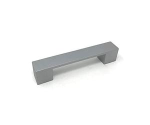 128mm Matt Chrome Square Bar Handle for Kitchen Cabinets | Bedroom | Bathroom | Furniture | 2 Sizes