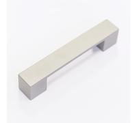 128mm Matt Chrome Thick Squared Kitchen Cabinet Handles