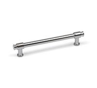 128mm Polished Chrome Cabinet Handle Silver Cupboard Door Drawer Furniture Pull Industrial Pipe Design