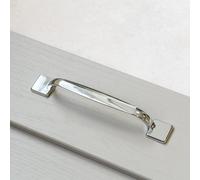 128mm Polished Chrome D Cabinet Handle Cupboard Door Drawer Pull Wardrobe Furniture Replacement Upcycle
