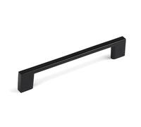 128mm Square Matt Black Kitchen Cabinet Handle | Cupboard Drawer Door Pull Wardrobe Furniture Replacement Upcycle