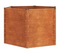vidaXL Garden Raised Bed Rusty 129x129x77 cm Corten Steel NEW