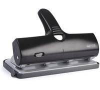 1293 Heavy Duty ALU 40 Metal 4-Hole Punch, 40 Sheet Capacity, Black