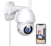 1296P Security Camera Outdoor, Mibao WiFi Home Security Camera with Pan/Tilt 360° View, IP66 Waterproof, Night Vision, Motion Detection, 2-Way Audio, Compatible with iOS/Android, Works with Alexa