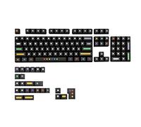 129Keys / Set Profile Black Dots Keys Keycaps PBT Dye Sublimation For MX Switches For Dye Sub