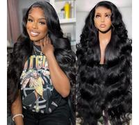 12A 13x6 Lace Front Wigs Human Hair Body Wave Virgin 13x6 HD Transparent Lace Frontal Wigs Human Hair Bye Bye Tiny Knots Pre Plucked Pre Bleached Knots 26 Inch