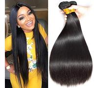 12A Brazilian Straight Hair Bundles Length 12 14 16 inch Brazilian Hair Bundles Straight Human Hair Bundles Natual Black Color 300g Total Cheap Hair Romface