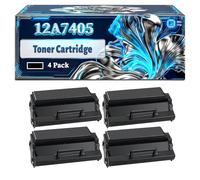 12A7405 Toner Cartridge Compatible for Lexmark E321 E323t E323tn Optra E321 Optra E323 Optra E323n Printers, With Chip Large Capacity 6000 Pages (4 Pack Black)