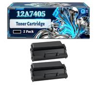 12A7405 Toner Cartridge Compatible for Lexmark E321 E323t E323tn Optra E321 Optra E323 Optra E323n Printers, With Chip Large Capacity 6000 Pages (2-Pack Black)