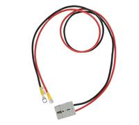 12AWG 50A DC Power Cable with M8 Red/Black Jacket and Ring Terminal for Telecom Backup Power and Data Center UPS (100cm)