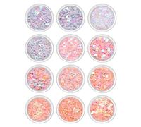12Box 3D Acrylic Flowers Butterfly Bear Nails Art Shapes Jewelry Accessories Decoration Crafting