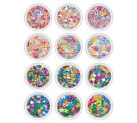 12Box 3D Acrylic Flowers Butterfly Bear Nails Art Shapes Jewelry Accessories Decoration Crafting