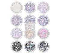 12Box Acrylic Butterfly Flower Bear Nails Art Decoration 3D Nail Charms Create Unique and Beautiful Nail Designs Artistic Embellishments
