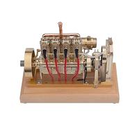 12cc OHV Combustion Engine Kit - Vertical 4-Cylinder Petrol Engine Model for Physics Experiments, Educational Toy for Adults and Students, STEM Learning Tool