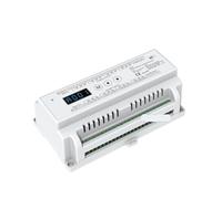 12CH or 24 Channel RGB DIN Rail Dimmer Controller 12V 24V 24CH RGB/RGBW LED Strip Stage Light RDM 512 Decoder(24 Channel D24)
