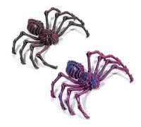 12CM 2PCS Fake Spider, Realistic and Retractable Fake Spiders, 3D Printed Animals, Spider Prank, Unique Indoor and Outdoor Ornaments, Perfect for a Birthday Gift, Party Gift and Halloween(12*7*4cm)