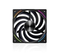 12cm 9 Blades LCP Polymer Material Fan Blades S-FDB V2 Bearings Three-Phase Six-Pole Motor 120x120x25 PC Assembly Accessories(Black)