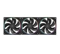 12CM Computer Case Fan With Reverse Airflow Halo Effect 1500RPM 4PIN PWM 5V 3PIN ARGB For Standard PC Cases(S12R 3PC)