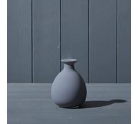 12cm Glass Bud Vase -Matt Grey or Matt Terracotta Finish - Wedding Home Decor (Matt Grey)