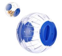 12cm Hamster Exercise Ball, Plastic Silent Small Gerbil Mini Jogging Running Ball Pet Running Exercise Wheel for Chinchillas Guinea Pigs Animals (Blue)