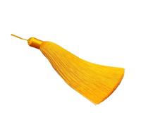 12cm Handmade Silk Tassels Sewing Bang Tassel Trim Decorative Key With Hanging Rope For DIY Craft Pendant Home Decor for Bookmarks,DIY Craft,Jewelry Making(Gold)