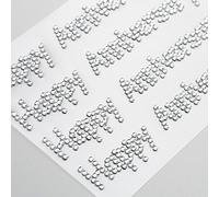 12cm Happy Anniversary - Self Adhesive Diamante Rhinestone Gem Craft Sticker (4 Pieces)