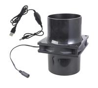 12cm in Line Air Blower 5V Ventilation Blower in Line Marine Bilge Strong Engine Ventilation Fan with Speed Controller Duct Fan