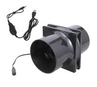 12cm In Line Air Blower 5V Ventilation Blower In Line Marine Bilge Strong Engine Ventilation Fan With Speed Controller Bathroom Exhaust Duct Fan