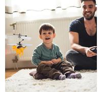 12er Pack Gesture Sensing Dinosaur Aircraft Sensing Dinosaur Aircraft USB Charging Flying Children's Toys 8 X 24 X 18 Cm (Yellow, 16. 5x13cm)