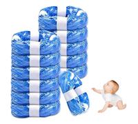 12er-Pack Nappy Bin Refills, vacvad 4.5m Diaper Bin Pail Disposal Bags, Nappy Bin Liners Replacement Strong Seal & Tear Resistance, Compatible with Most Nappy Disposal Systems (Blue)