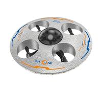 12er Pack UFO Induction Remote Control Flying Saucer Toy Avic3 Intelligent Flight Battery (Silver, 17CM)