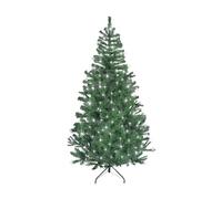 12ft/3.6m Pre-Lit Artificial Christmas Tree Alaskan Pine Green 2800 Tips - 640 Cool White LEDs Metal Stand Xmas Home Decorations