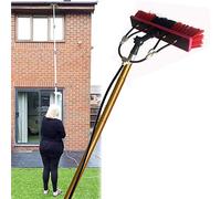 12ft - 30ft Window Cleaning Pole Water Fed Pole Kit Telescopic Brush Extendable Window Squeegee Washer Roof Cleaner Glass Outdoor Solar Panel (9m/30ft)