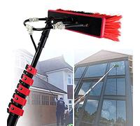 12FT 36FT Water Fed Telescopic Brush Kit with Extendable Pole for Outdoor Window Cleaning Solar Panel Cleaning System High Reach Water Spray Washer 9m