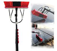 12FT 39FT Extendable Window Cleaning Pole Kit Solar Panel Cleaning Equipment with Water Hose Fed Brush Ideal for Photovoltaic Solar Panels & Window Cleaning