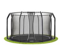 12ft Salta Black Royal Baseground Round Trampoline with Enclosure