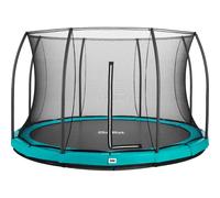 12Ft Salta Green Comfort Edition Inground Round Trampoline With Enclosure