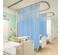12ft x 7ft Blue Soundproof Office Cubicle Divider Privacy Panel with Grommet Top for Worpaces Mcal & Therapy Rooms Versatile Room Partit for Enhanced and t