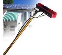 12FT30FT Telescopic Water Fed BrushWindow & Solar Panel Cleaning Pole with 20M Hose Extendable Cleaner for Conservatory Roof Versatile Outdoor Cleaning Tool